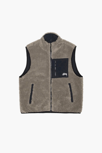 Sherpa reversible vest Stone