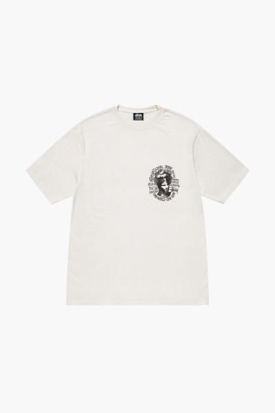 Stussy Camelot pig. dyed tee Natural - GRADUATE STORE