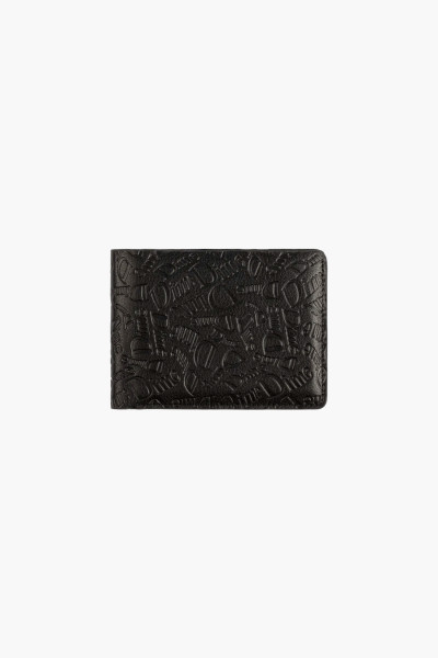 Haha leather wallet Black
