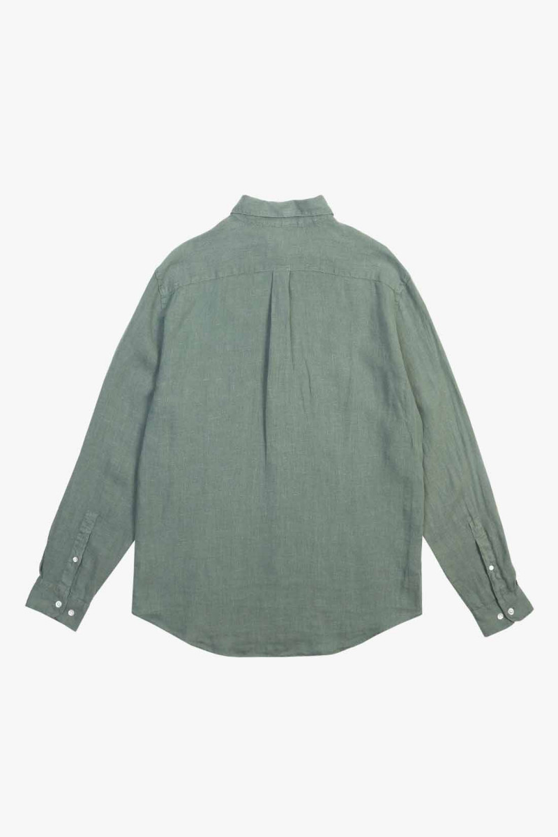 Linen shirt Dry green