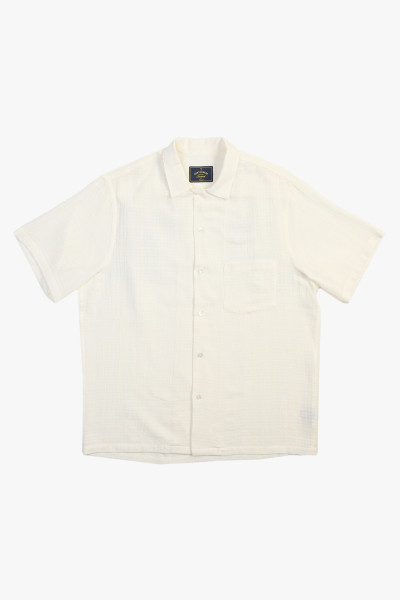 Portuguese flannel Grain coton shirt White - GRADUATE STORE