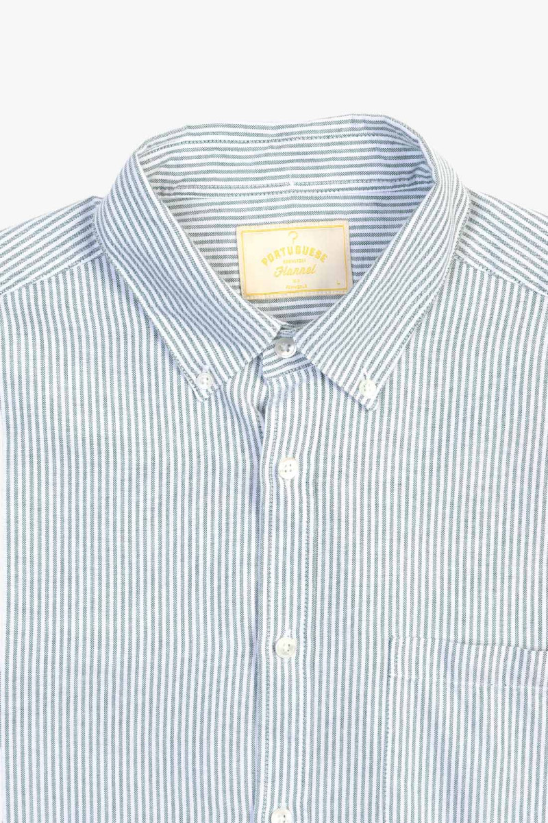 Belavista stripe shirt Green