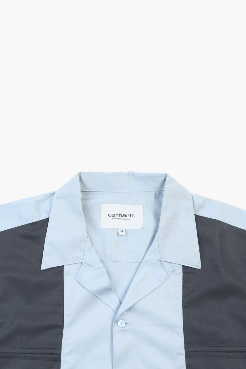 S/s durango shirt Frosted blue/ black