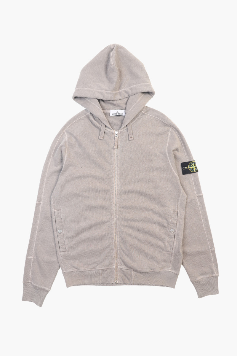 63160 zip hooded sweater v0129 Tortora