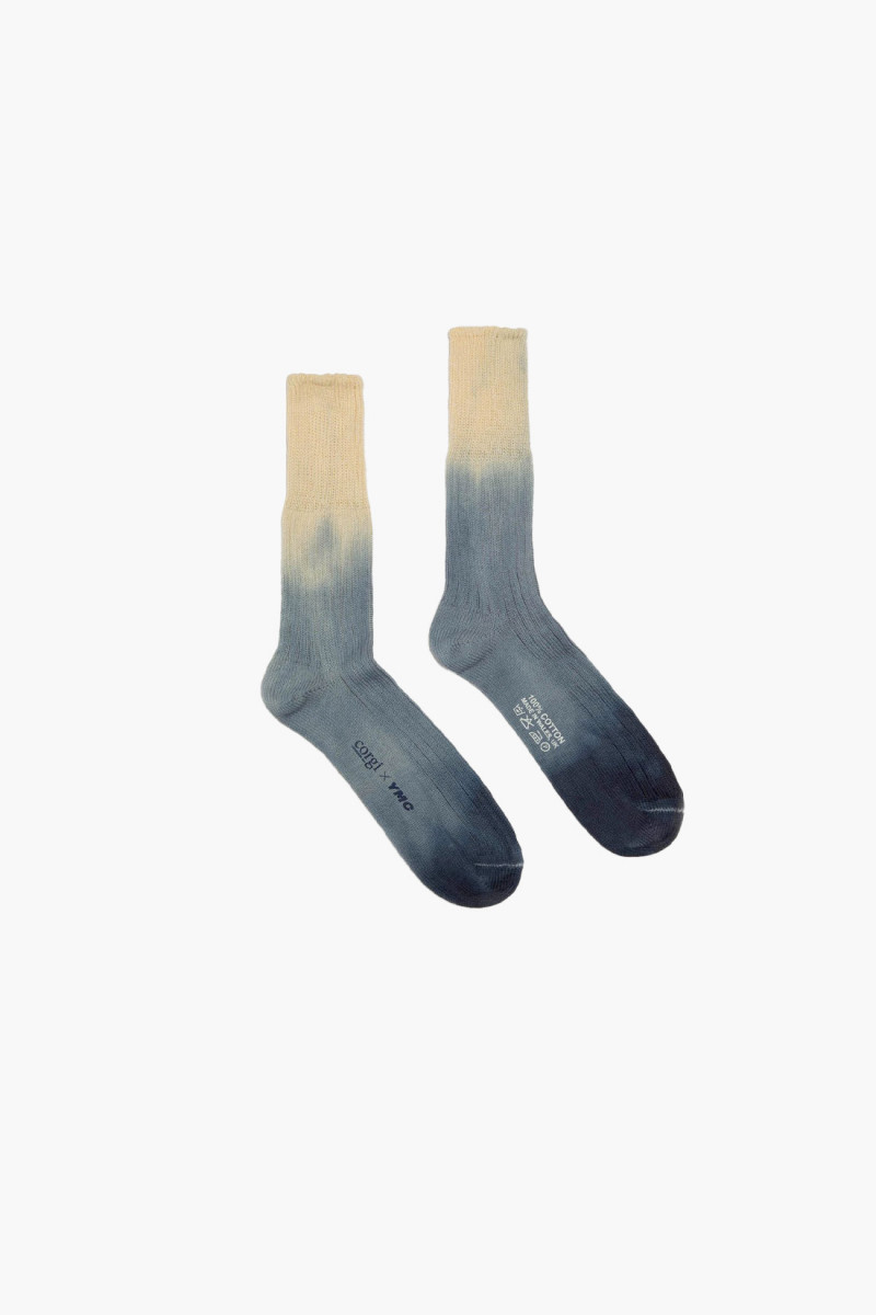 Dip dye sock Blue