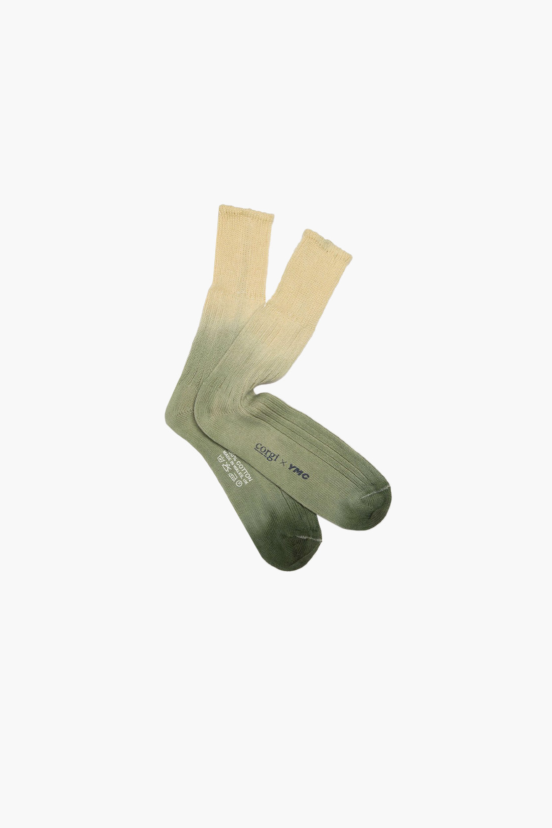 Dip dye sock Green