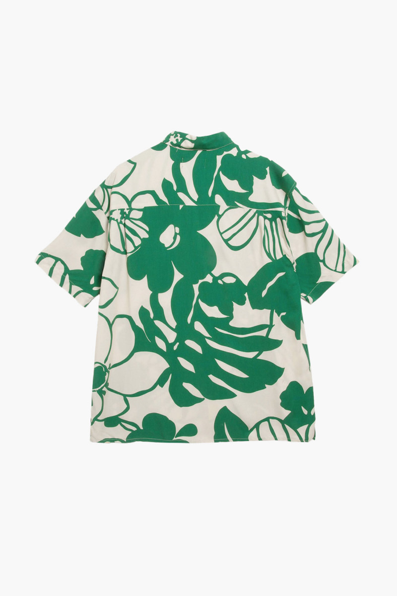 Mitchum shirt Ecru/green