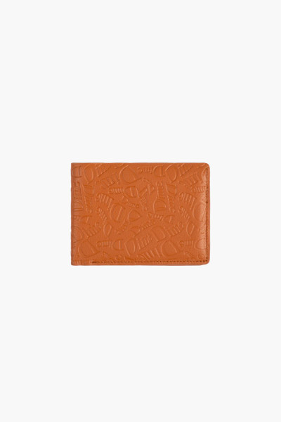 Haha leather wallet Almond