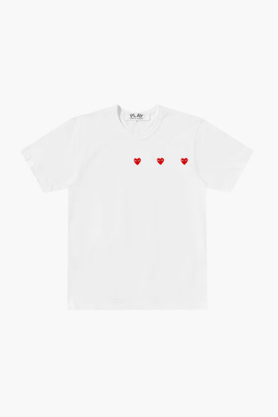 Fashion cutie, women's heart-shaped short t-shirts - Red / L