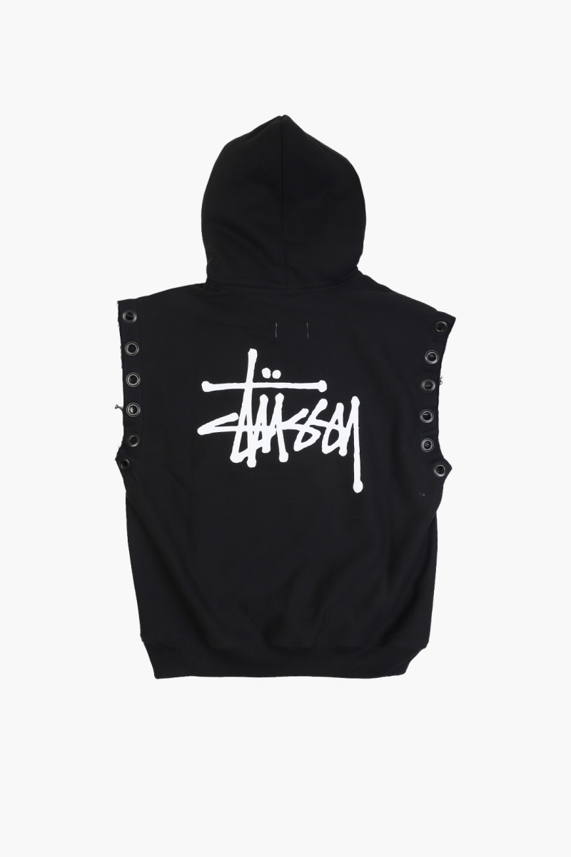 Stussy sleeveless hoodie Black