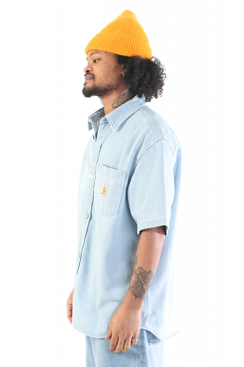 S/s ody shirt Blue stone bleached