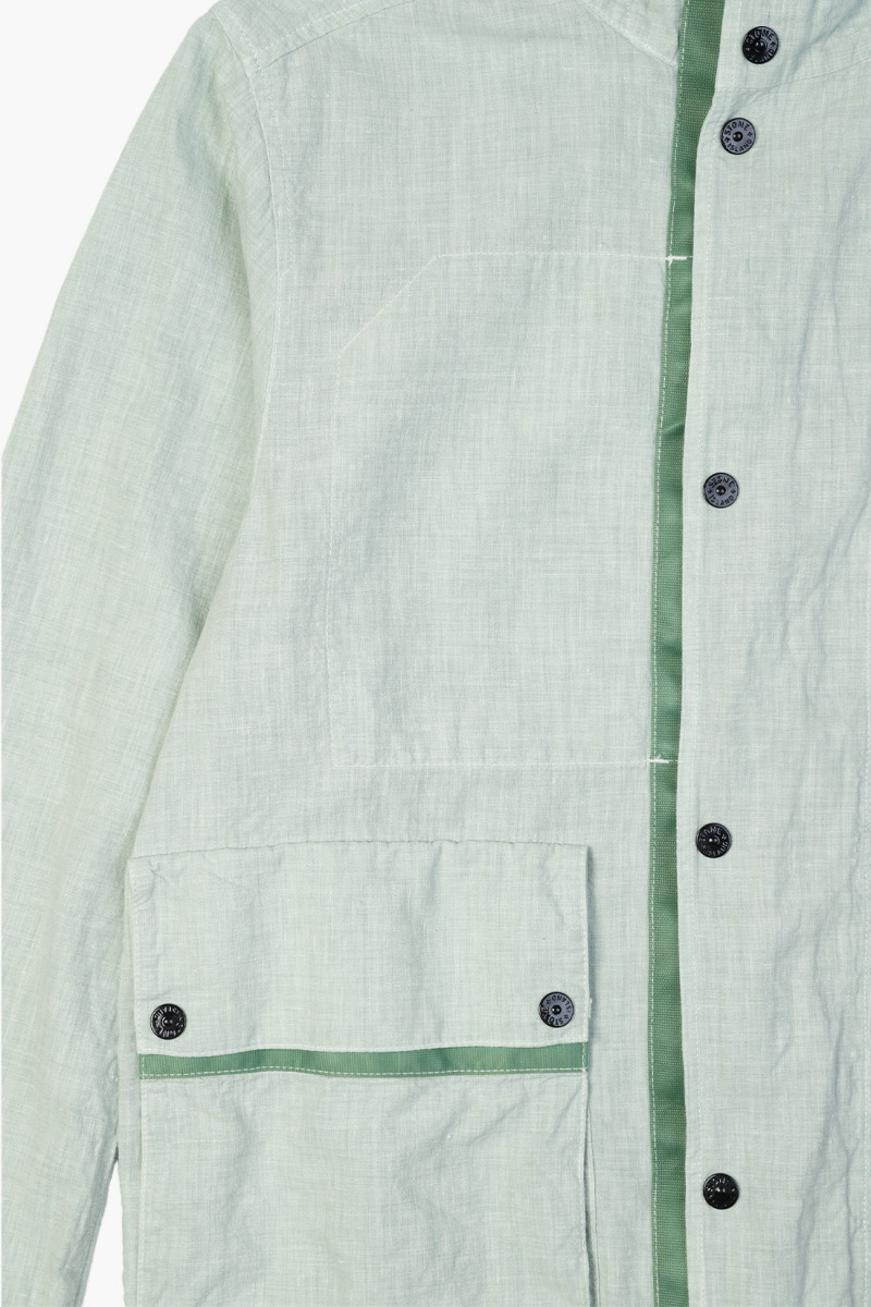 42230 tela lino jacket v0052 Verde chiaro