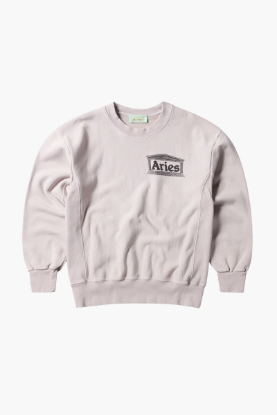 Aries Aged premium temple sweatshirt Lilac - GRADUATE STORE