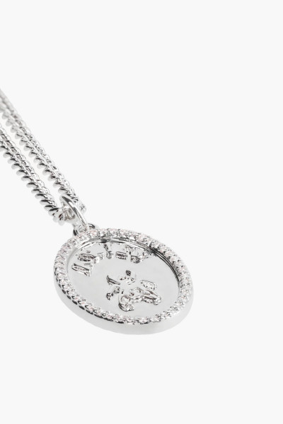 Aries Chain necklace with fly Silver - GRADUATE STORE