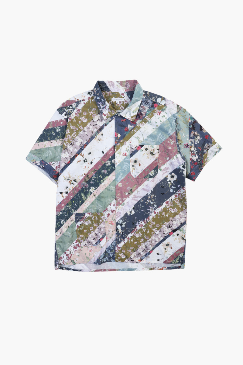Camp shirt diagonal print Multi