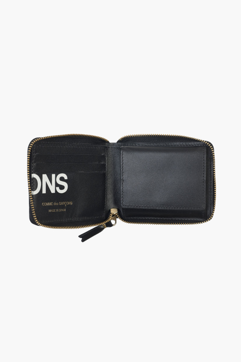 Cdg wallet huge logo Black