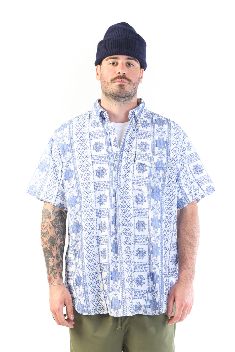 Popover bd shirt cp embroidery Blue/white