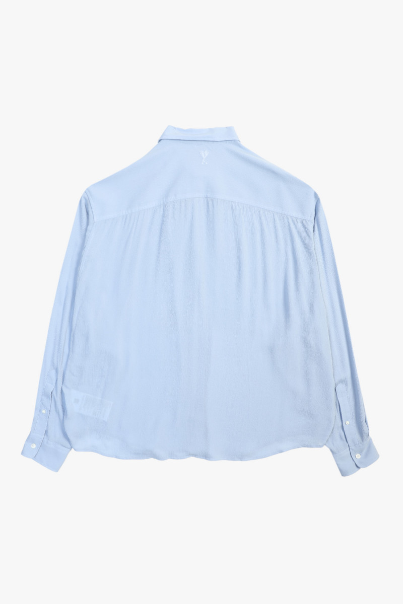 Boxy fit shirt Bleu cachemire