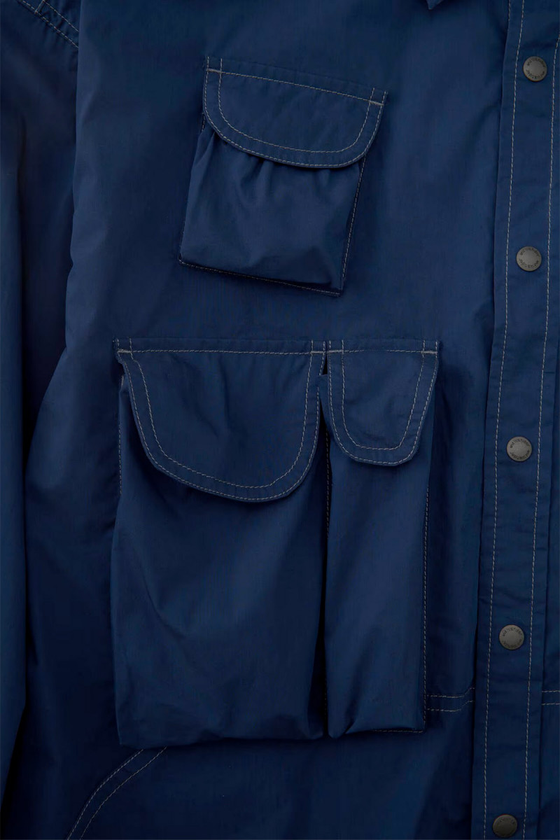 Multi pocket shirt Blue 110