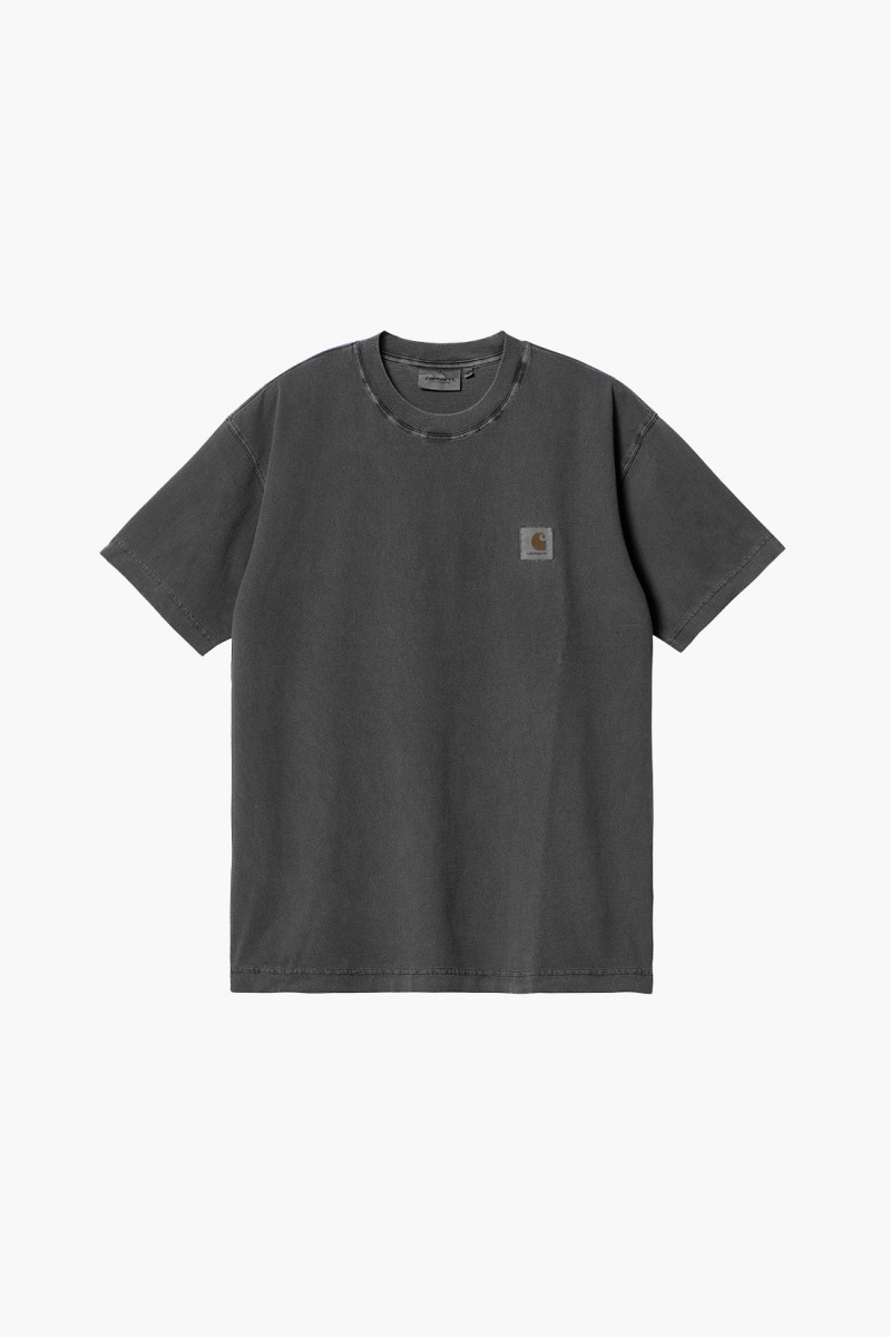 S/s nelson tee garment dyed Charcoal