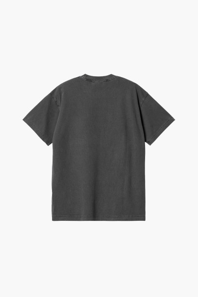 Carhartt wip S/s nelson tee garment dyed Charcoal - GRADUATE STORE