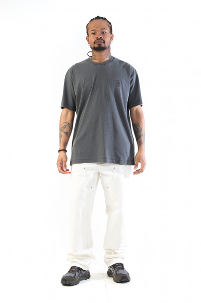 S/s nelson tee garment dyed Charcoal