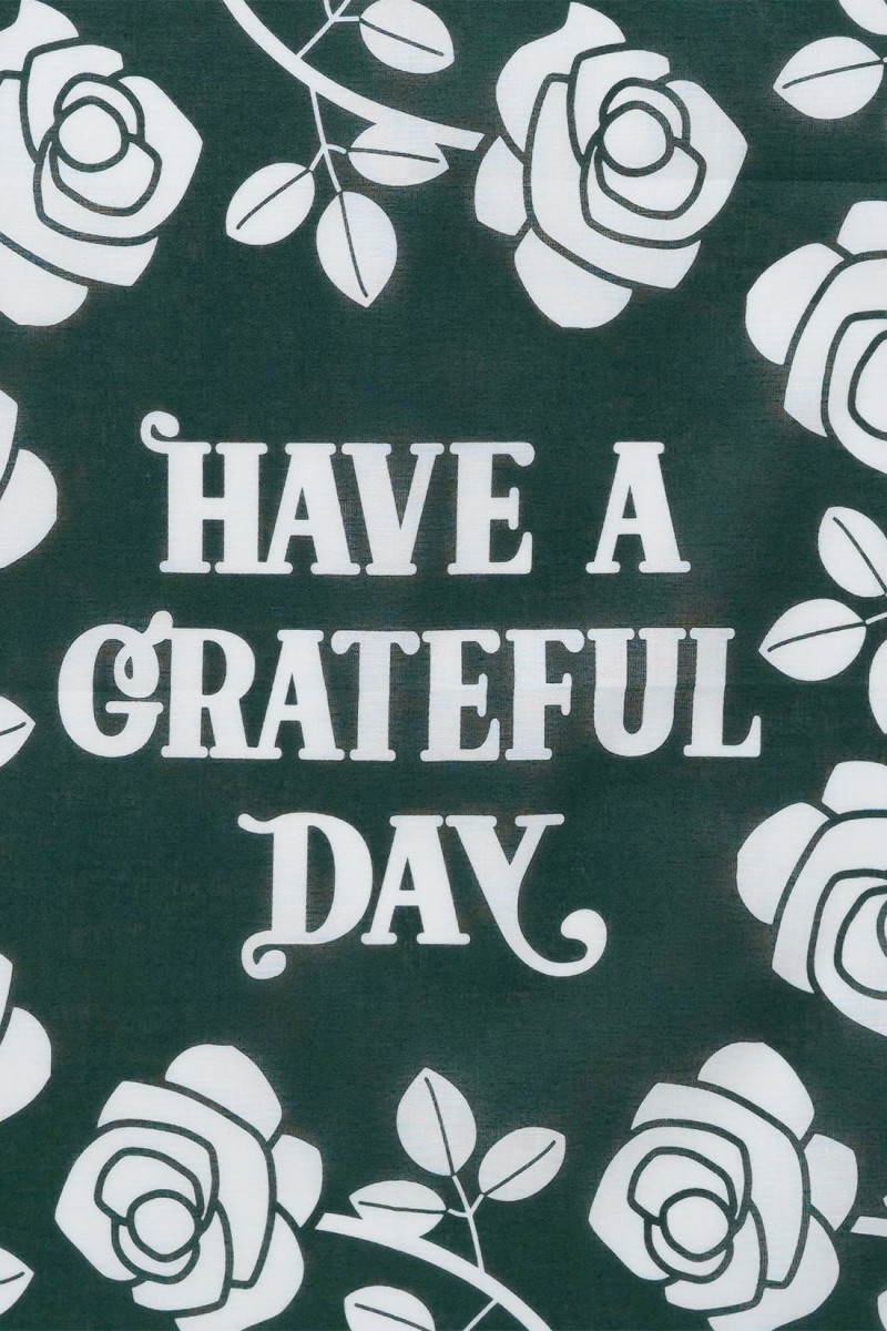 Have a grateful day bandana Green