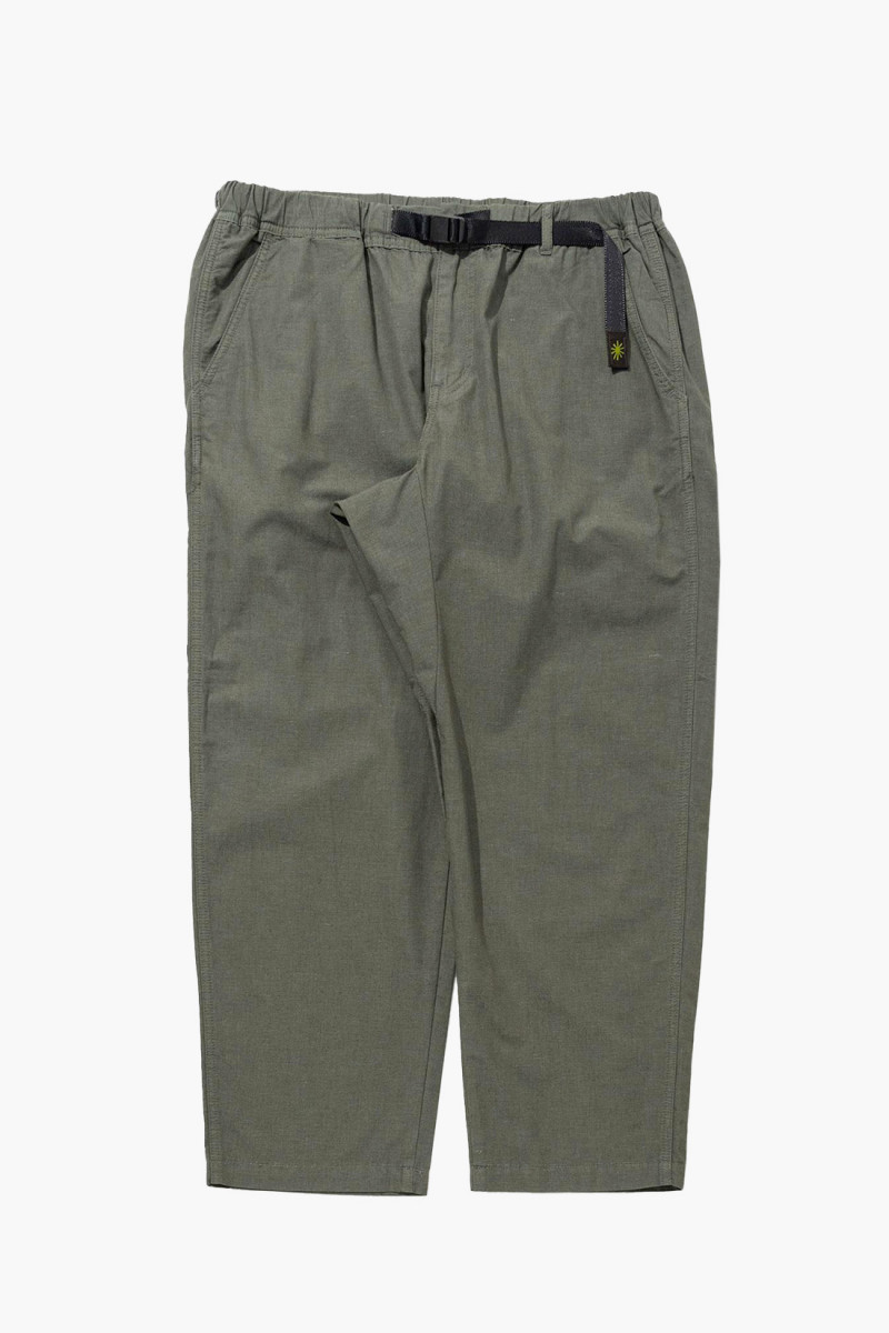 Hemp utility basic pants Deep forest green