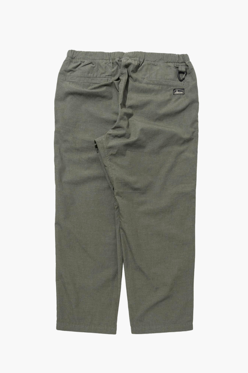 Hemp utility basic pants Deep forest green