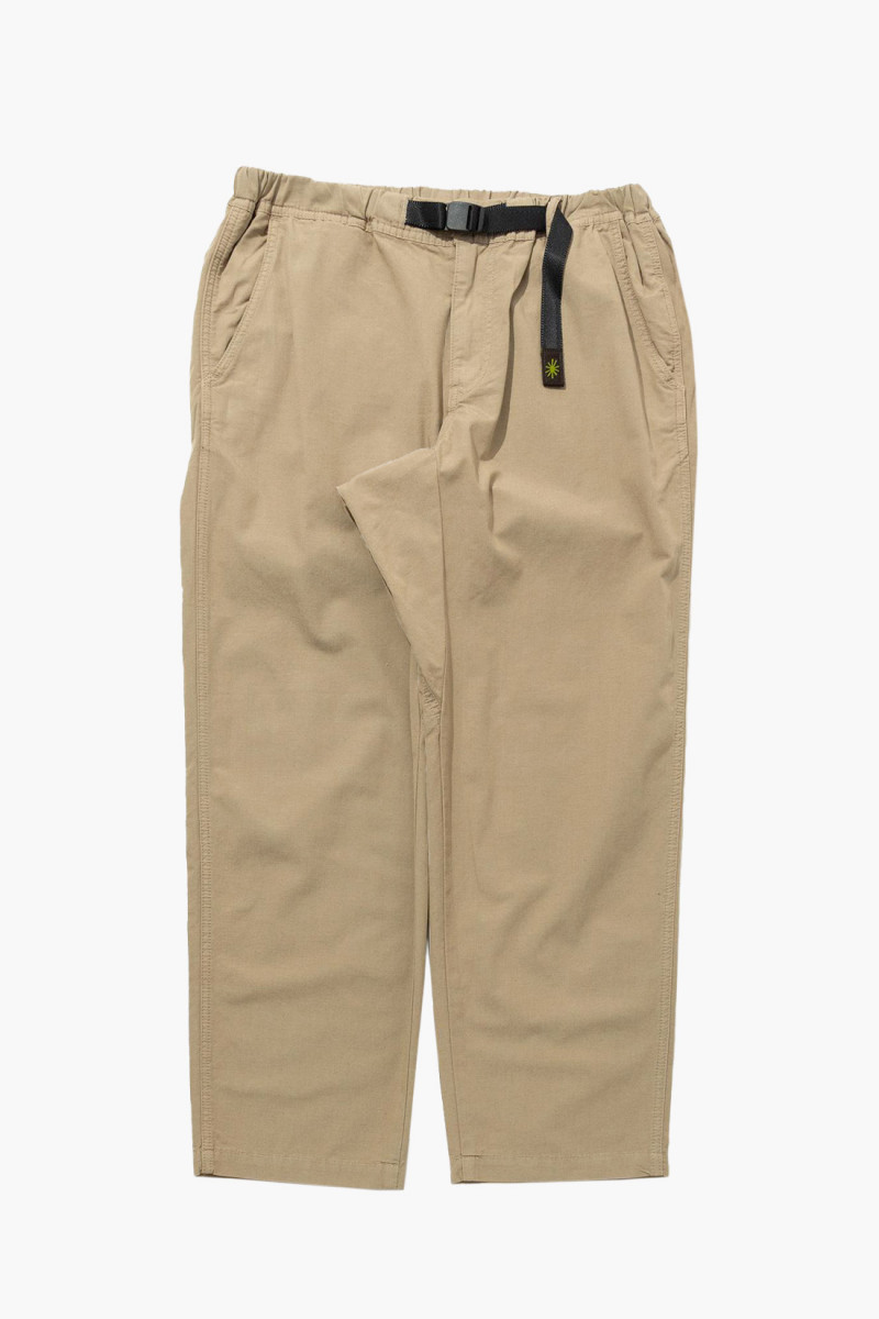 Hemp utility basic pants Desert tan