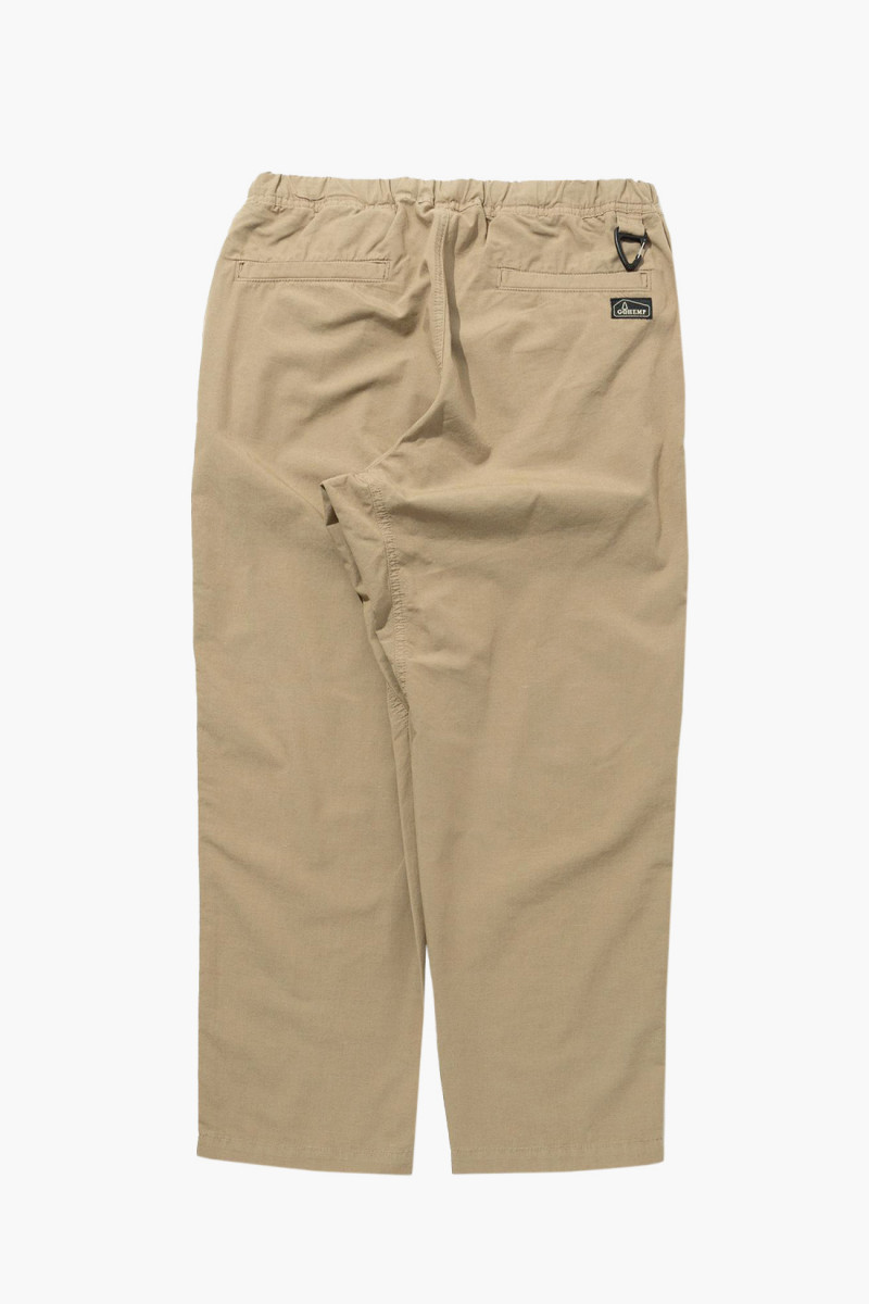 Hemp utility basic pants Desert tan