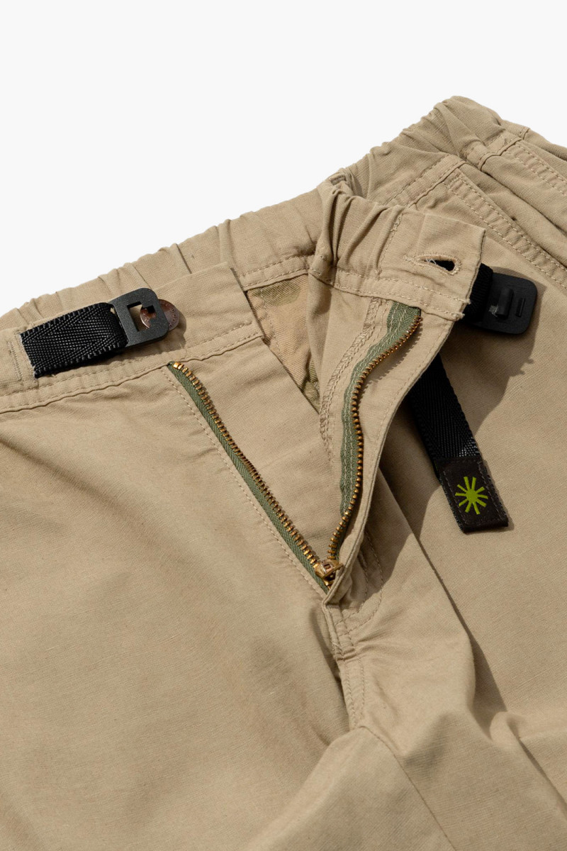 Hemp utility basic pants Desert tan