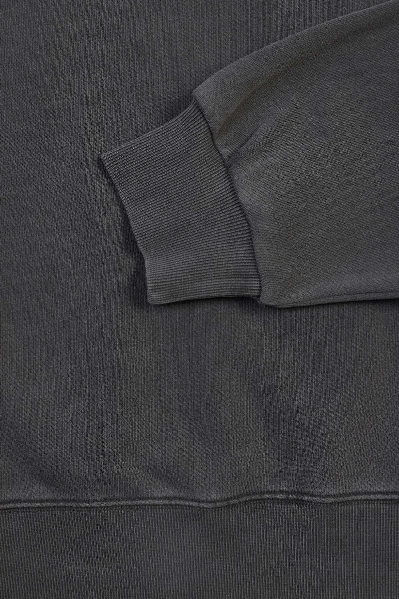 Nelson sweat garment dyed Charcoal
