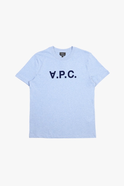 A.p.c. T-shirt standard grand vpc Bleu ciel/ navy - GRADUATE STORE