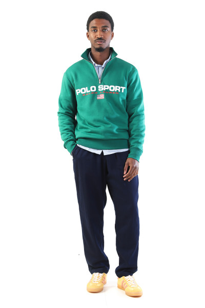 Polo sport fleece sweatshirt Tennis green