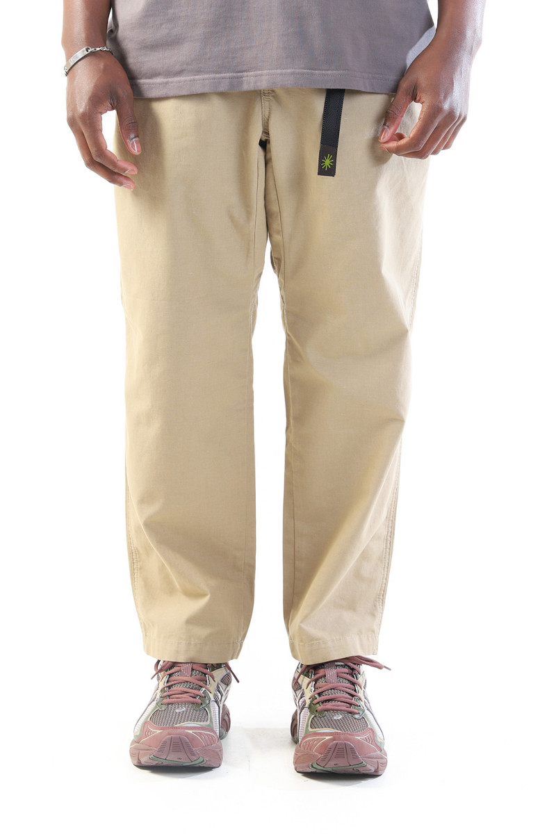 Hemp utility basic pants Desert tan