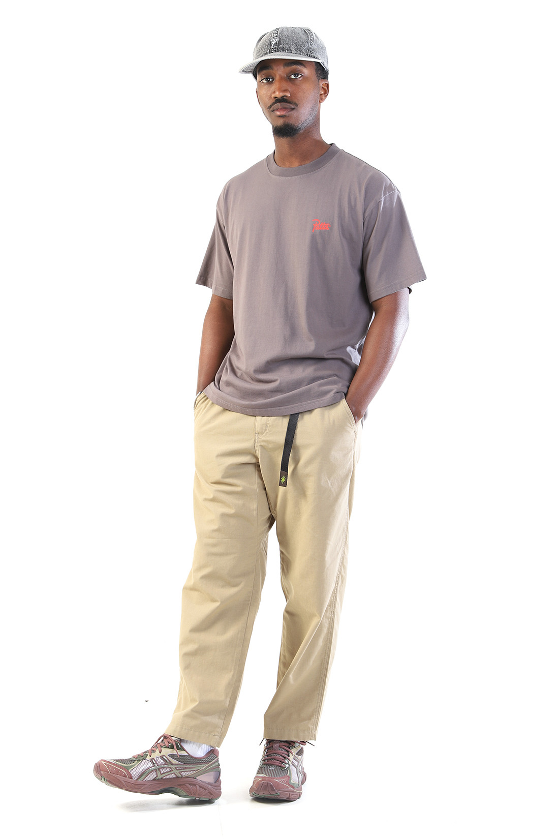 Hemp utility basic pants Desert tan