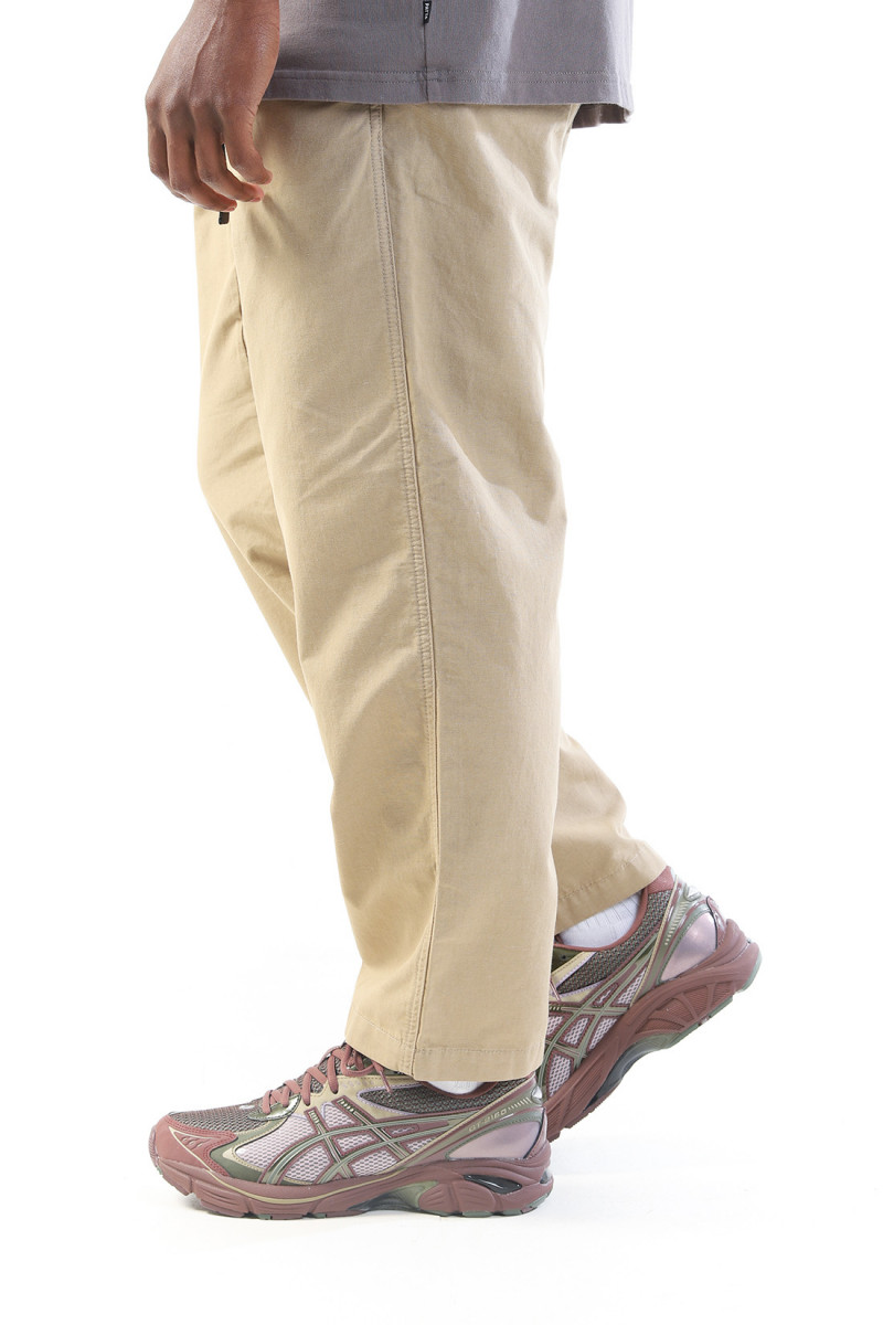 Hemp utility basic pants Desert tan