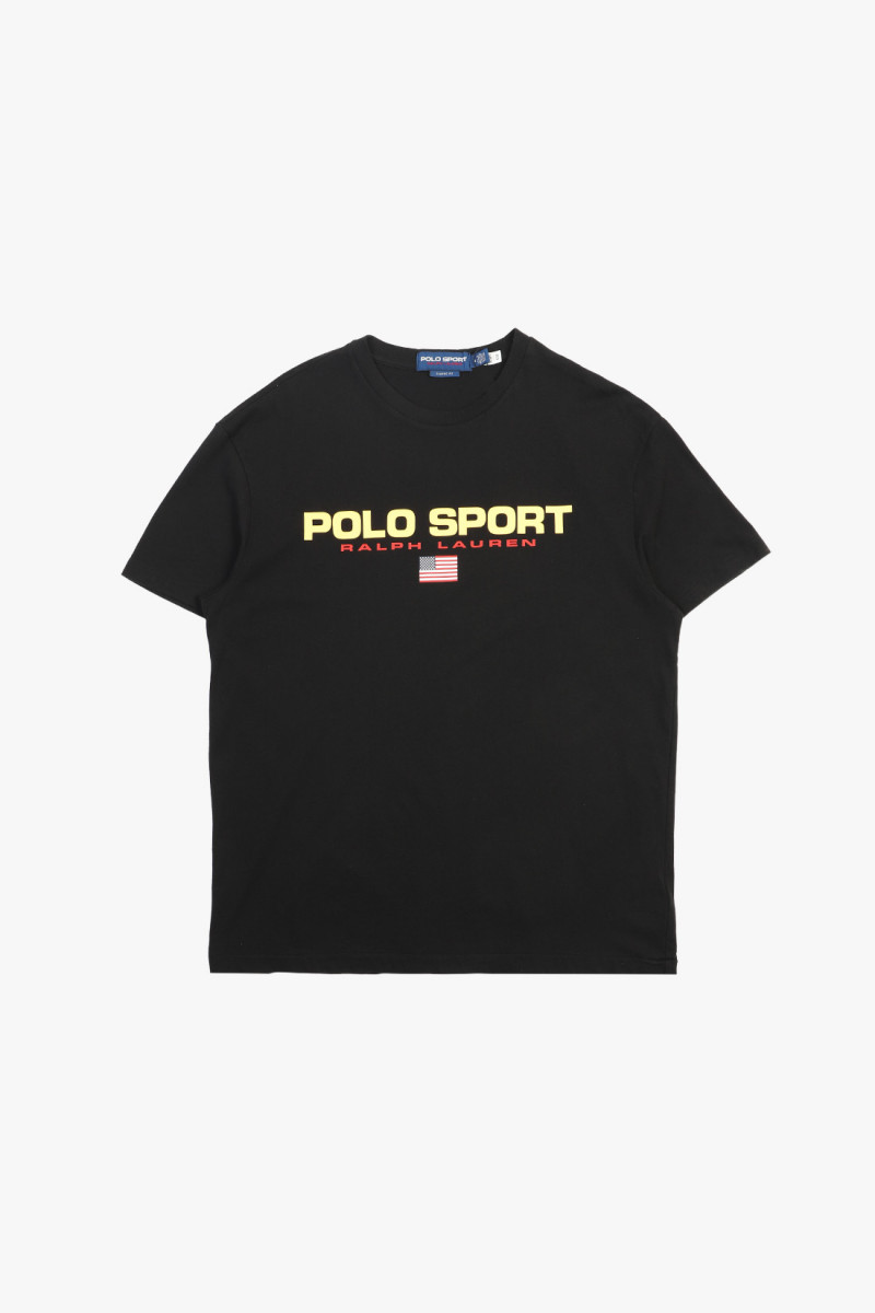 Classic fit polo sport tee Black