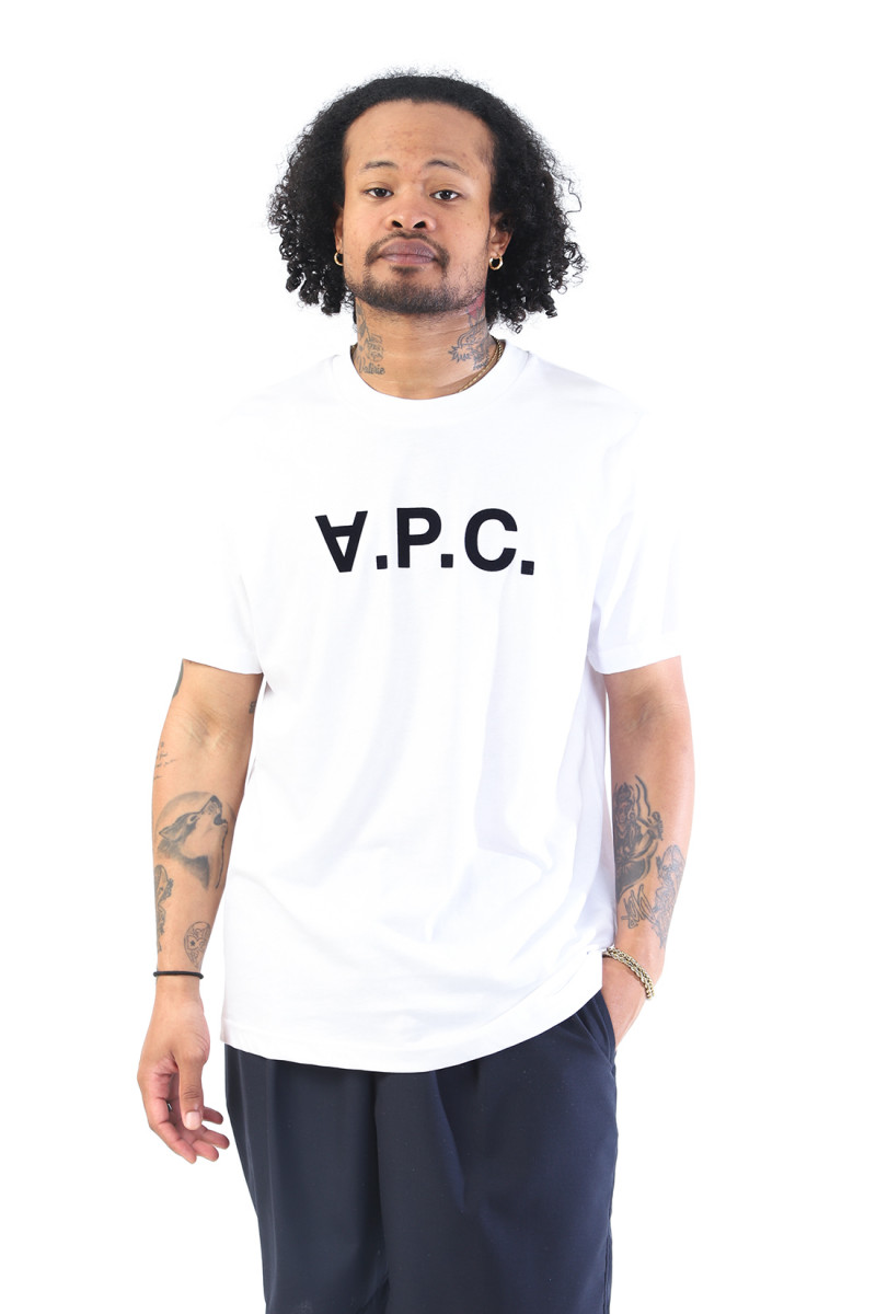 T-shirt standard grand vpc Blanc/ navy
