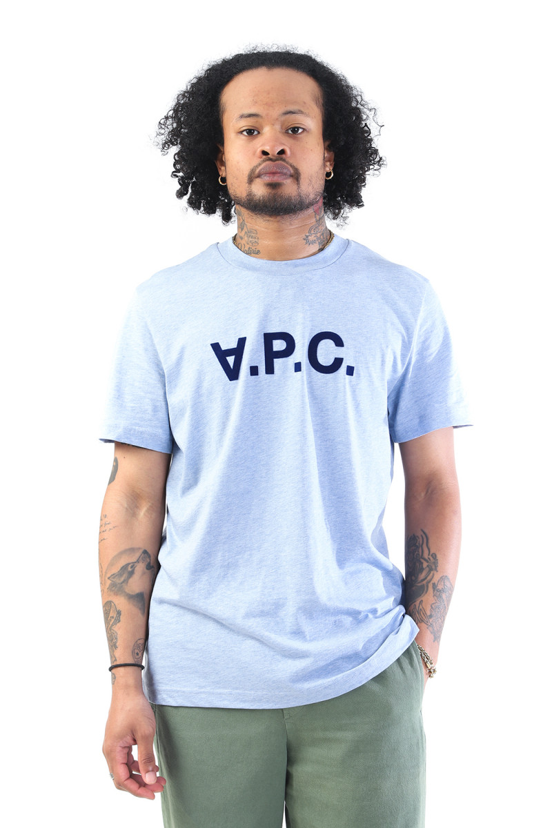 T-shirt standard grand vpc Bleu ciel/ navy