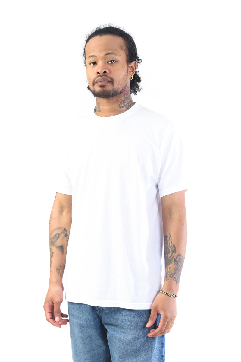 S/s crew tee W-white