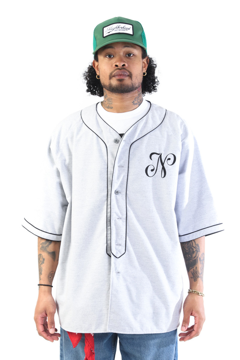 Baseball shirt ss Grey