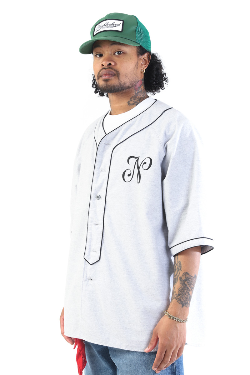 Baseball shirt ss Grey