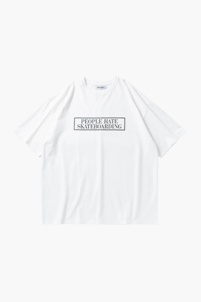 Tightbooth People hate skate t-shirt White - GRADUATE STORE