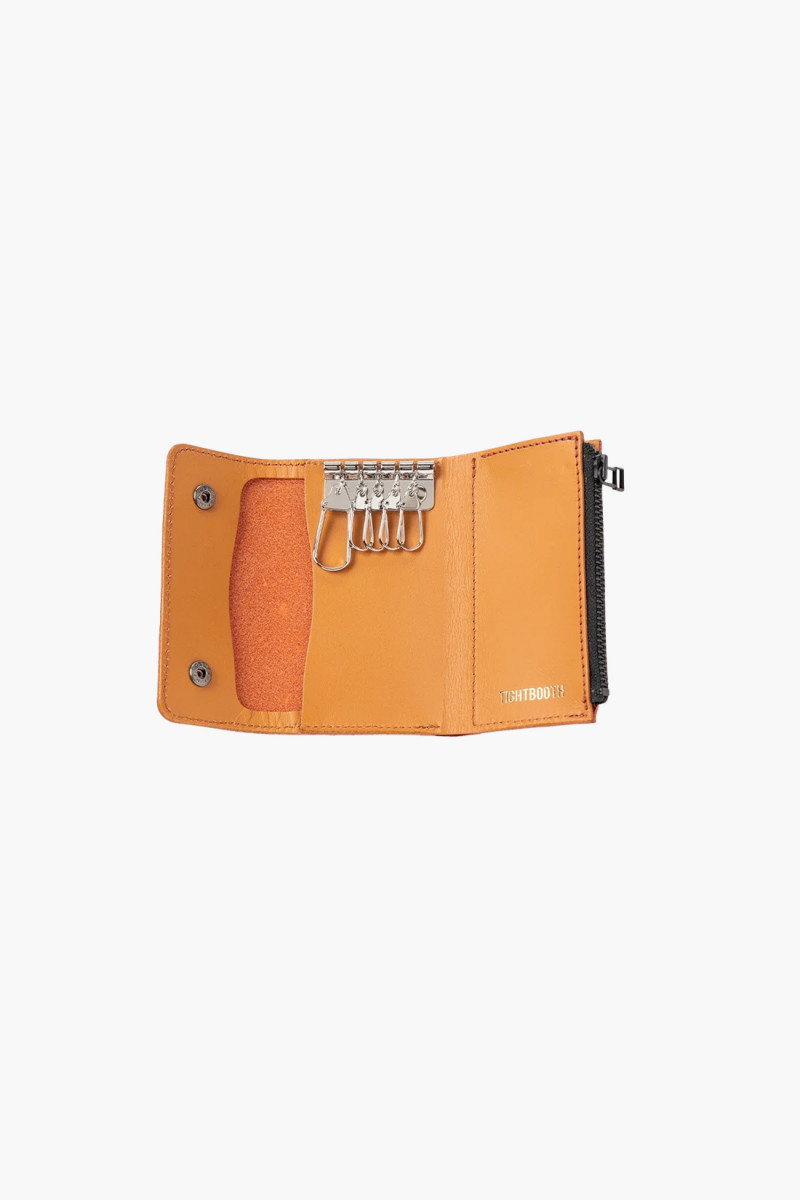 Leather key case Orange