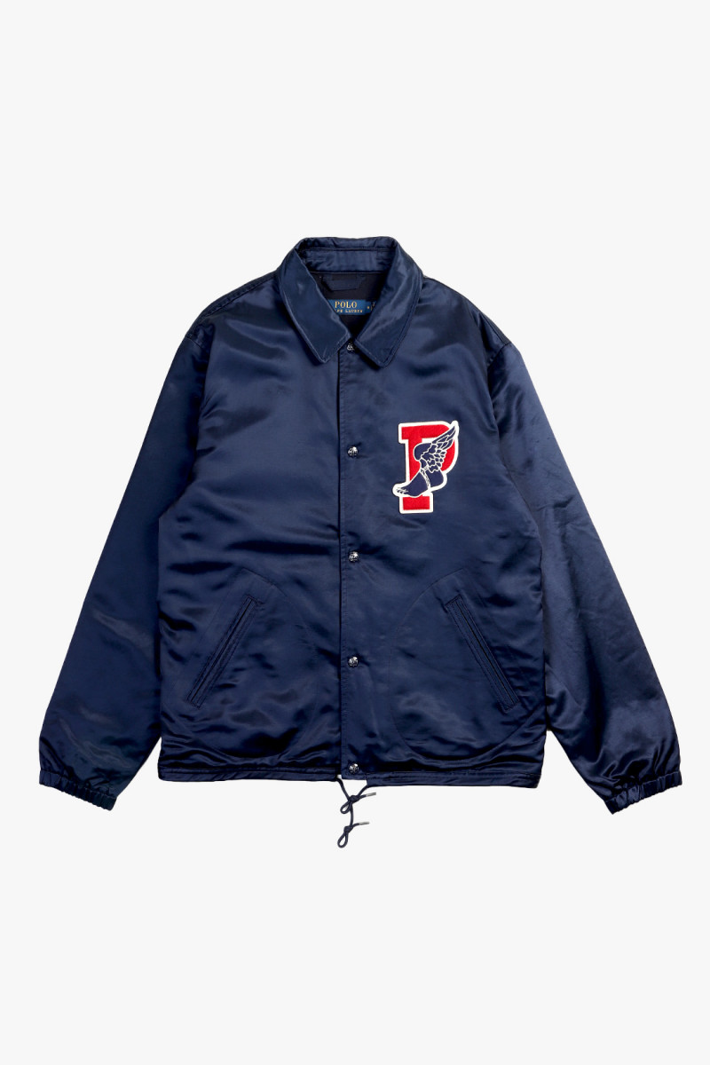 Vintage satin coach jacket Newport navy