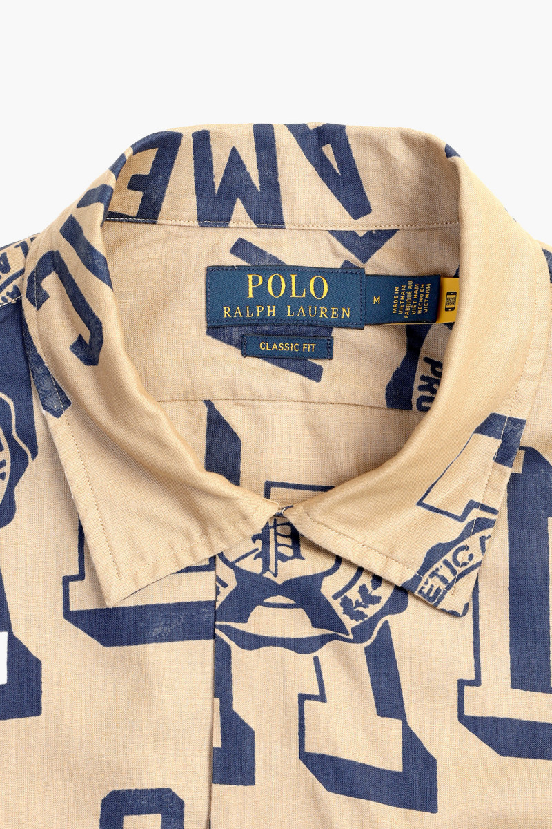 Polo athletics s/s sport shirt Rustic tan