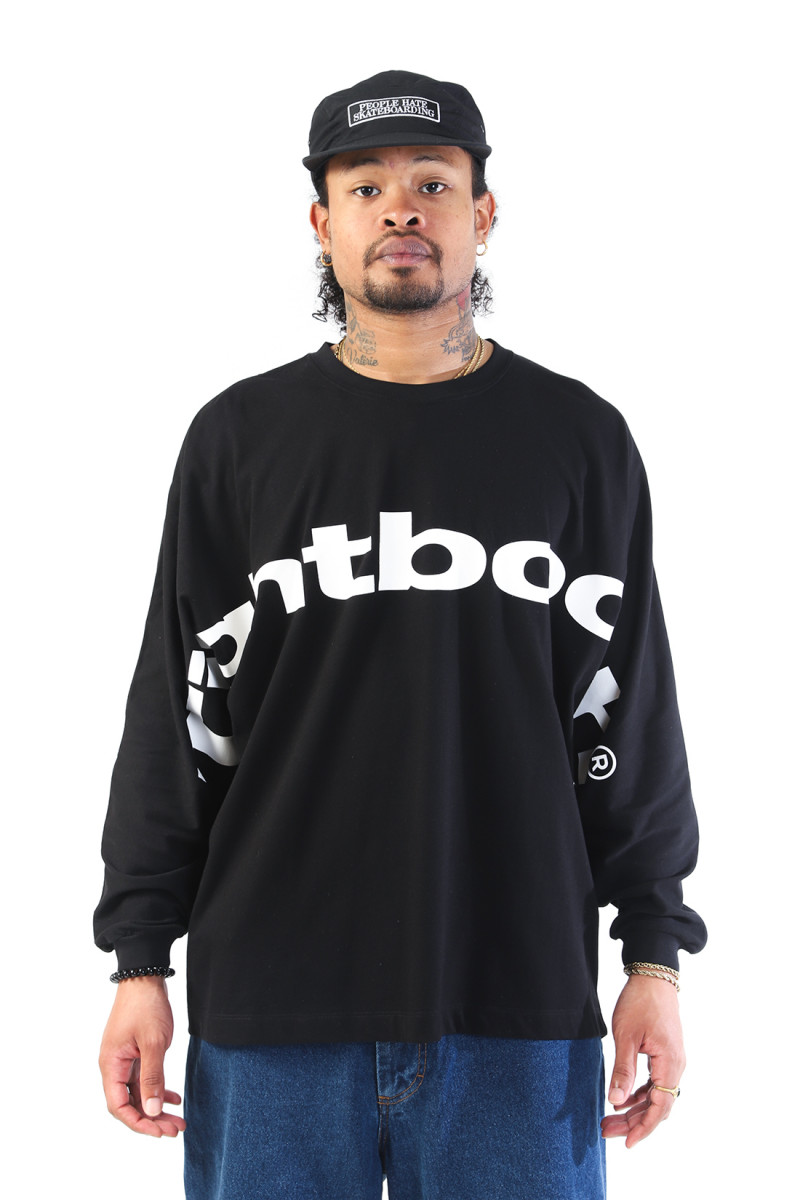 Big logo ls t-shirt Black