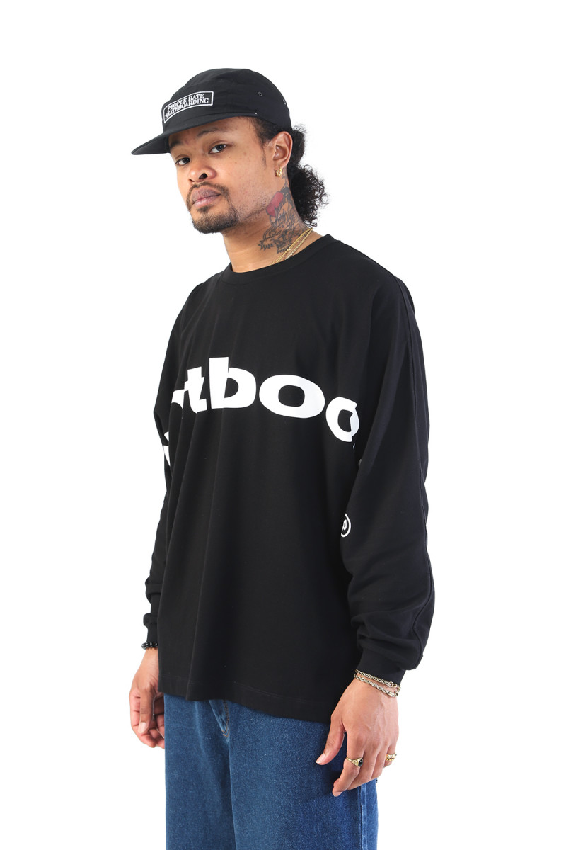 Big logo ls t-shirt Black